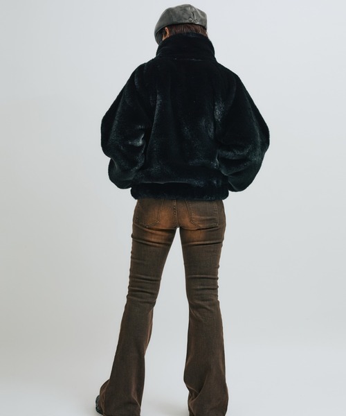 atmos pink（アトモスピンク）の「atmos pink Faux Fur Zip Blouson / アトモス ピンク フォー ファー ジップ ブルゾン（その他アウター・レディース・レオパード/ブラック/アイボリー・FREE）」の22枚目の写真