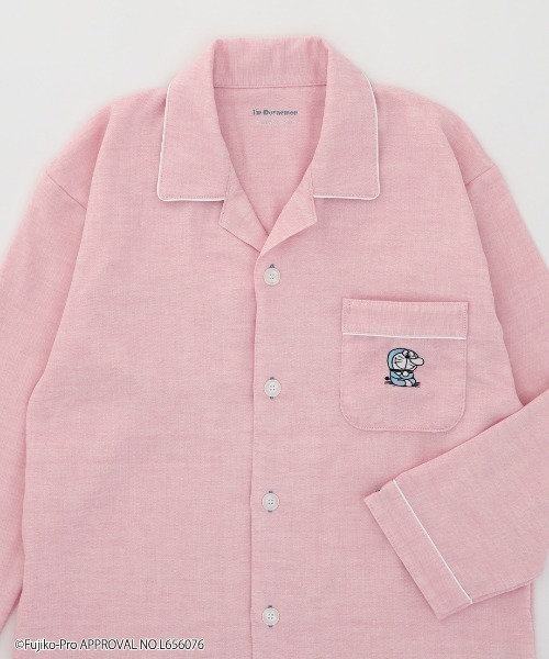 RUGGEDWORKS(ラゲッドワークス)の「《I'm Doraemon》アイム ドラえもん 3重ガーゼ パジャマ 男女兼用(ルームウェア/パジャマ・メンズ・ピンク/ブルー/ネイビー・M/S/LL/L)」の7枚目の写真