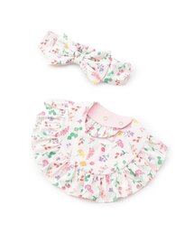 kate spade new york kids（ケイトスペードニューヨーク）の「フルーツベアリングフローラルスタイ&ヘアバンドセット（その他ベビー用品）」