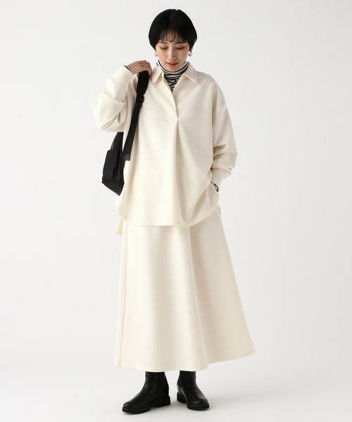 Elura（エルーラ）の「ダンボールセットアップ/636892（セットアップ・レディース・アイボリー/グレイッシュベージュ/チャコールグレー・FREE）」の2枚目の写真