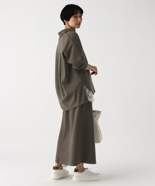 Elura（エルーラ）の「ダンボールセットアップ/636892（セットアップ・レディース・アイボリー/グレイッシュベージュ/チャコールグレー・FREE）」の5枚目の写真