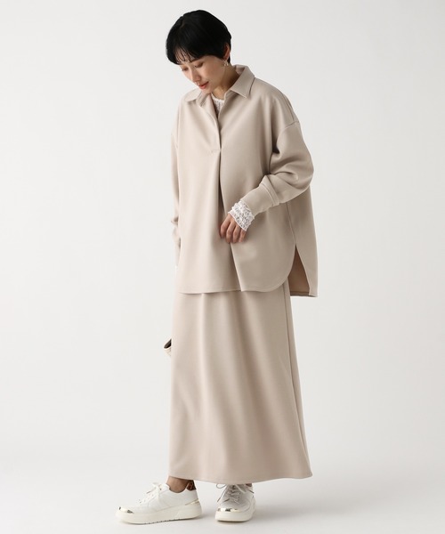 Elura（エルーラ）の「ダンボールセットアップ/636892（セットアップ・レディース・アイボリー/グレイッシュベージュ/チャコールグレー・FREE）」の8枚目の写真