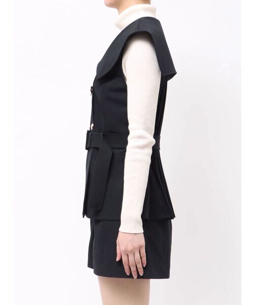 CALNAMUR（カルナムール）の「ダブルブレストビッグカラージレ（その他アウター・レディース・ネイビー・SMALL/MEDIUM）」の15枚目の写真