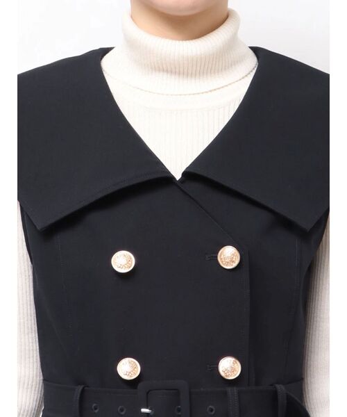 CALNAMUR（カルナムール）の「ダブルブレストビッグカラージレ（その他アウター・レディース・ネイビー・SMALL/MEDIUM）」の17枚目の写真