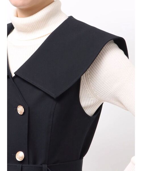 CALNAMUR（カルナムール）の「ダブルブレストビッグカラージレ（その他アウター・レディース・ネイビー・SMALL/MEDIUM）」の18枚目の写真