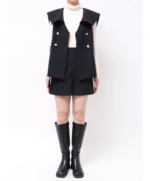 CALNAMUR（カルナムール）の「ダブルブレストビッグカラージレ（その他アウター・レディース・ネイビー・SMALL/MEDIUM）」の22枚目の写真