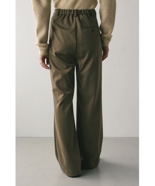 STYLEMIXER(スタイルミキサー)の「ジャージーセミフレアパンツ(スラックス・レディース・ネイビー/アイボリー/カーキ・SMALL/MEDIUM)」の17枚目の写真