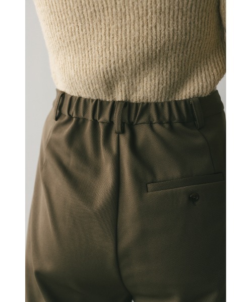 STYLEMIXER(スタイルミキサー)の「ジャージーセミフレアパンツ(スラックス・レディース・ネイビー/アイボリー/カーキ・SMALL/MEDIUM)」の18枚目の写真