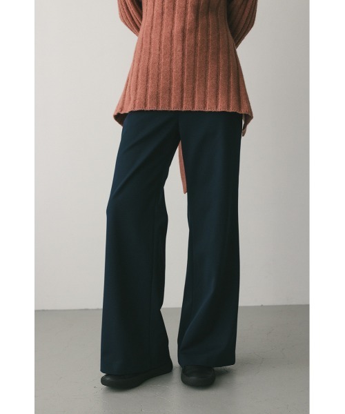 STYLEMIXER(スタイルミキサー)の「ジャージーセミフレアパンツ(スラックス・レディース・ネイビー/アイボリー/カーキ・SMALL/MEDIUM)」の22枚目の写真
