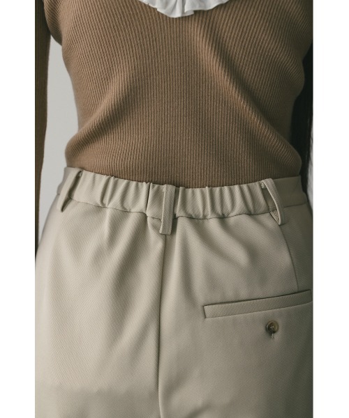 STYLEMIXER(スタイルミキサー)の「ジャージーセミフレアパンツ(スラックス・レディース・ネイビー/アイボリー/カーキ・SMALL/MEDIUM)」の10枚目の写真