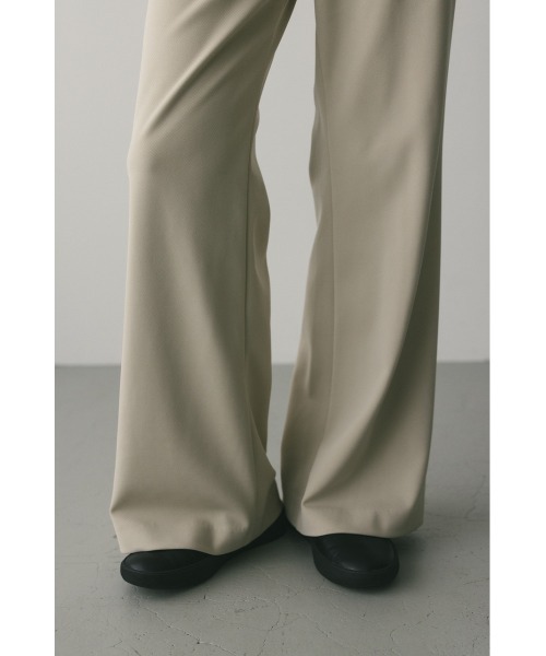 STYLEMIXER(スタイルミキサー)の「ジャージーセミフレアパンツ(スラックス・レディース・ネイビー/アイボリー/カーキ・SMALL/MEDIUM)」の8枚目の写真