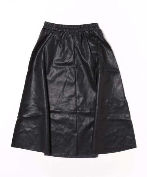 antiqua(アンティカ)の「フェイクレザー スカート(スカート・レディース・ブラック・ONESIZE)」の6枚目の写真