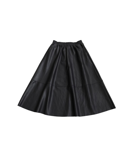 antiqua(アンティカ)の「フェイクレザー スカート(スカート・レディース・ブラック・ONESIZE)」の12枚目の写真