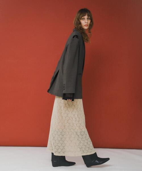 LAATO(ラート)の「melon lace skirt(スカート・レディース・ホワイト/ブラック/ライトブラウン・FREE)」の10枚目の写真