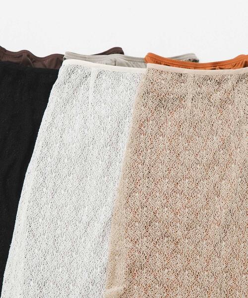 LAATO(ラート)の「melon lace skirt(スカート・レディース・ホワイト/ブラック/ライトブラウン・FREE)」の16枚目の写真