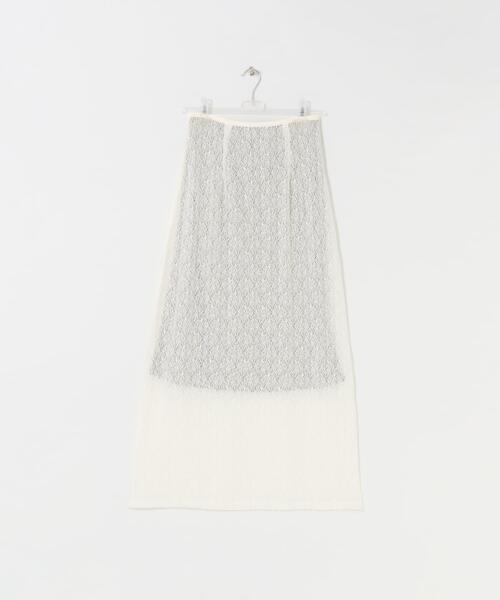LAATO（ラート）の「melon lace skirt（スカート・レディース・ホワイト/ブラック/ライトブラウン・FREE）」の7枚目の写真
