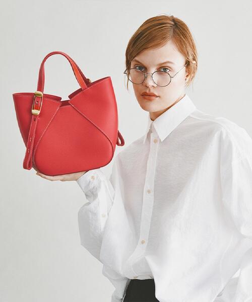 TOFF&LOADSTONE（トフアンドロードストーン）の「ラップトート ライトシュリンク（M）（トートバッグ・レディース・ライトオレンジ系・00）」の15枚目の写真