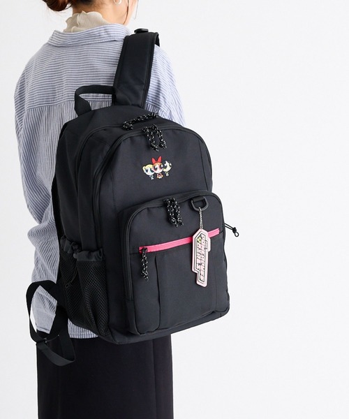 zucchero（ズッケロ）の「パワーパフガールズ リュック ナイロン 大容量 機能性 スクール 28L TPGSR-04（バックパック/リュック・レディース・ブラック×グリーン/ブラック×ブルー/ブラック×ピンク・FREE）」の15枚目の写真