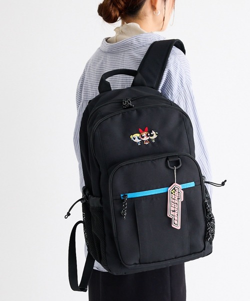 zucchero（ズッケロ）の「パワーパフガールズ リュック ナイロン 大容量 機能性 スクール 28L TPGSR-04（バックパック/リュック・レディース・ブラック×グリーン/ブラック×ブルー/ブラック×ピンク・FREE）」の18枚目の写真