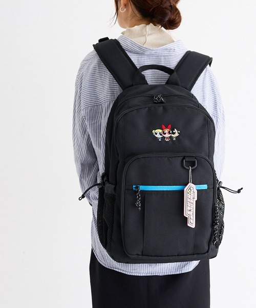 zucchero（ズッケロ）の「パワーパフガールズ リュック ナイロン 大容量 機能性 スクール 28L TPGSR-04（バックパック/リュック・レディース・ブラック×グリーン/ブラック×ブルー/ブラック×ピンク・FREE）」の19枚目の写真