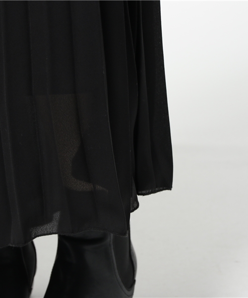 Omekashi（オメカシ）の「【Omekashi】シフォンプリーツパンツ（その他パンツ・レディース・オフホワイト/ブラック/グレー・ﾌﾘ-）」の9枚目の写真