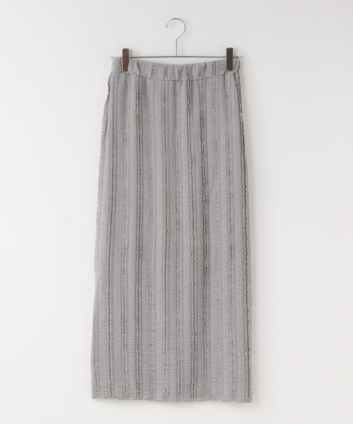 LOWRYS FARM（ローリーズファーム）の「チビフリルカットタイトスカート　636416（スカート・レディース・ホワイト/ブラック/グレー/グリーン/ホワイト系その他/ブラック系その他・FREE）」の5枚目の写真