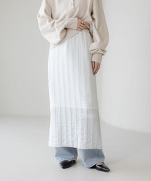 LOWRYS FARM | チビフリルカットタイトスカート　636416(スカート)