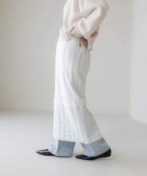 LOWRYS FARM（ローリーズファーム）の「チビフリルカットタイトスカート　636416（スカート・レディース・ホワイト/ブラック/グレー/グリーン/ホワイト系その他/ブラック系その他・FREE）」の20枚目の写真