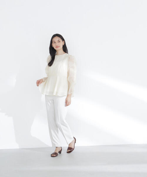 NATURAL BEAUTY BASIC（ナチュラルビューティーベーシック）の「◇カラーテーパードパンツ（その他パンツ・レディース・ライトグリーン/ベージュ/ブルー・P/S/MEDIUM）」の21枚目の写真