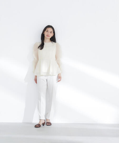 NATURAL BEAUTY BASIC（ナチュラルビューティーベーシック）の「◇カラーテーパードパンツ（その他パンツ・レディース・ライトグリーン/ベージュ/ブルー・P/S/MEDIUM）」の22枚目の写真