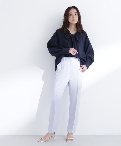 NATURAL BEAUTY BASIC（ナチュラルビューティーベーシック）の「◇カラーテーパードパンツ（その他パンツ・レディース・ライトグリーン/ベージュ/ブルー・P/S/MEDIUM）」の4枚目の写真