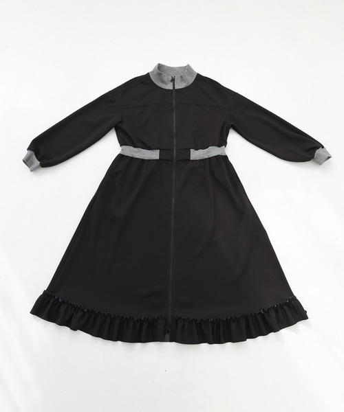 somari imagination（ソマリ イマジネーション）の「『ジャージフレアワンピース』（ワンピース・レディース・ネイビー/ブラック・1/2）」の13枚目の写真