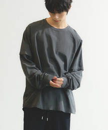 eastserviceshop（イーストサービスショップ）の「ダブルスリーブラグランTシャツ - ダイングチャコール（Tシャツ/カットソー）」
