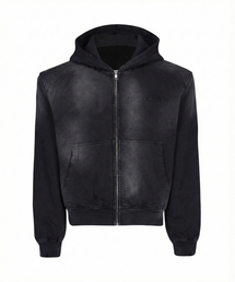 FORCESENSITIVE（フォースセンスティブ）の「FORCE WASHED HOODIE ZIP-UP BK（パーカー）」