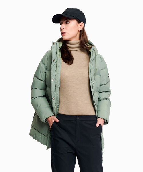 AIGLE（エーグル）の「GORE-TEX ゴアテックス ウィンドストッパー(R) 防風 透湿 撥水 ダウンジャケット RP（ダウンジャケット/コート・レディース・ホワイト/ブラック/グリーン・42/44/40/38/34/36）」の11枚目の写真