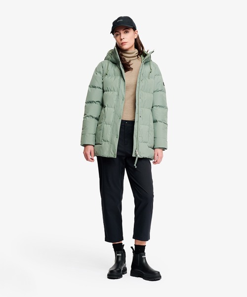 AIGLE（エーグル）の「GORE-TEX ゴアテックス ウィンドストッパー(R) 防風 透湿 撥水 ダウンジャケット RP（ダウンジャケット/コート・レディース・ホワイト/ブラック/グリーン・42/44/40/38/34/36）」の14枚目の写真