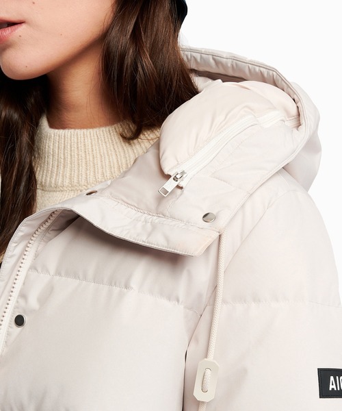 AIGLE（エーグル）の「GORE-TEX ゴアテックス ウィンドストッパー(R) 防風 透湿 撥水 ダウンジャケット RP（ダウンジャケット/コート・レディース・ホワイト/ブラック/グリーン・42/44/40/38/34/36）」の10枚目の写真