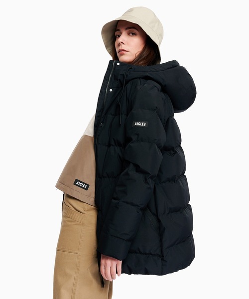 AIGLE（エーグル）の「GORE-TEX ゴアテックス ウィンドストッパー(R) 防風 透湿 撥水 ダウンジャケット RP（ダウンジャケット/コート・レディース・ホワイト/ブラック/グリーン・42/44/40/38/34/36）」の22枚目の写真