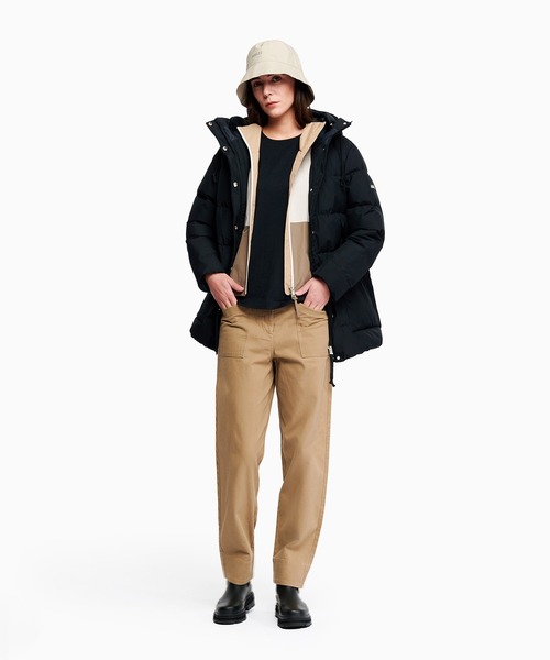 AIGLE（エーグル）の「GORE-TEX ゴアテックス ウィンドストッパー(R) 防風 透湿 撥水 ダウンジャケット RP（ダウンジャケット/コート・レディース・ホワイト/ブラック/グリーン・42/44/40/38/34/36）」の21枚目の写真