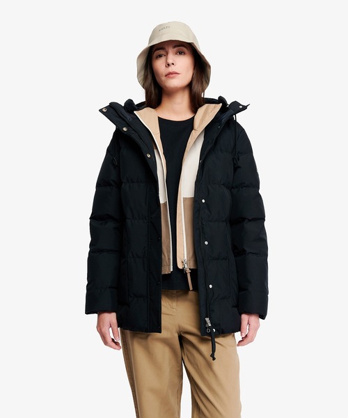 AIGLE（エーグル）の「GORE-TEX ゴアテックス ウィンドストッパー(R) 防風 透湿 撥水 ダウンジャケット RP（ダウンジャケット/コート・レディース・ホワイト/ブラック/グリーン・42/44/40/38/34/36）」の19枚目の写真