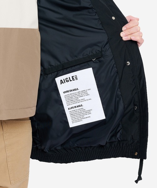 AIGLE（エーグル）の「GORE-TEX ゴアテックス ウィンドストッパー(R) 防風 透湿 撥水 ダウンジャケット RP（ダウンジャケット/コート・レディース・ホワイト/ブラック/グリーン・42/44/40/38/34/36）」の16枚目の写真