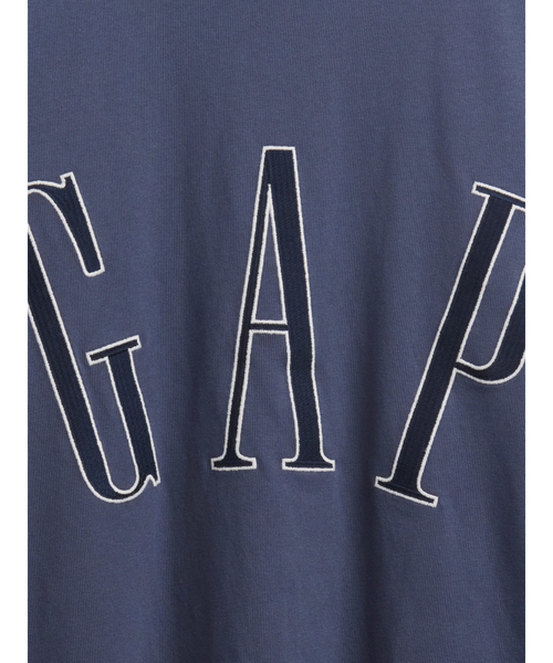 GAP(ギャップ)の「オーバーサイズ GAPロゴ クロップドTシャツ 長袖(Tシャツ/カットソー・メンズ・ラベンダー/ブルー/ブラック/オフホワイト/グリーン/ブラウン・S/XS/XL/M/L)」の8枚目の写真