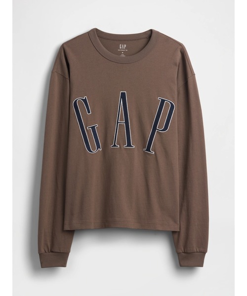 GAP(ギャップ)の「オーバーサイズ GAPロゴ クロップドTシャツ 長袖(Tシャツ/カットソー・メンズ・ラベンダー/ブルー/ブラック/オフホワイト/グリーン/ブラウン・S/XS/XL/M/L)」の12枚目の写真