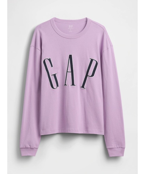 GAP(ギャップ)の「オーバーサイズ GAPロゴ クロップドTシャツ 長袖(Tシャツ/カットソー・メンズ・ラベンダー/ブルー/ブラック/オフホワイト/グリーン/ブラウン・S/XS/XL/M/L)」の13枚目の写真