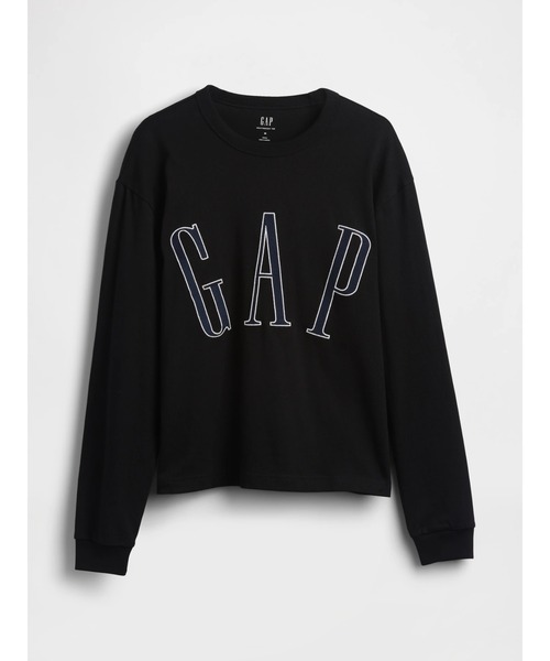 GAP(ギャップ)の「オーバーサイズ GAPロゴ クロップドTシャツ 長袖(Tシャツ/カットソー・メンズ・ラベンダー/ブルー/ブラック/オフホワイト/グリーン/ブラウン・S/XS/XL/M/L)」の14枚目の写真