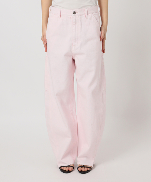 B.C STOCK(ベーセーストック)の「ウォッシャブル / DU JOUR / デュ ジュール BARREL PAINTER JEAN(デニムパンツ・レディース・ライトブルー/ピンク/ホワイト・38/36)」の8枚目の写真