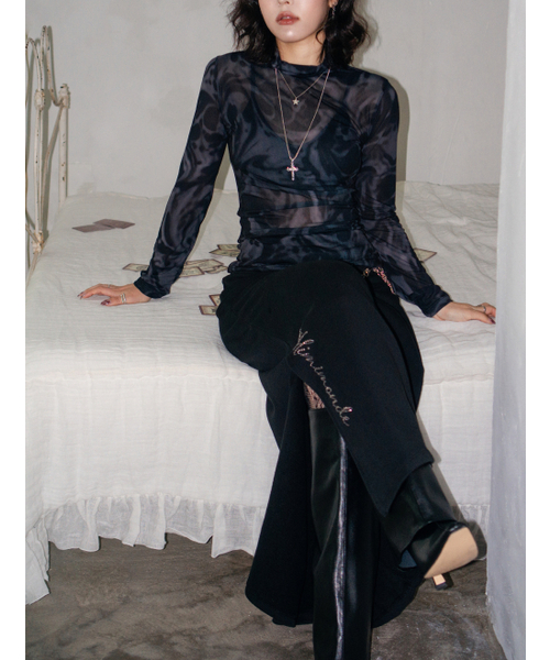 MIMI MONDE(ミミモンド)の「Studded maxi skirt(Black)(スカート・レディース・その他・FREE)」の7枚目の写真