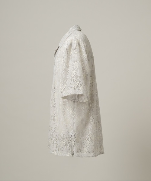 CASPER JOHN(キャスパージョン)の「Flower lace shirts/フラワーレースシャツ(シャツ/ブラウス・メンズ・ライトグレー/ミント/ネイビー・SMALL/X-SMALL/LARGE/MEDIUM)」の20枚目の写真