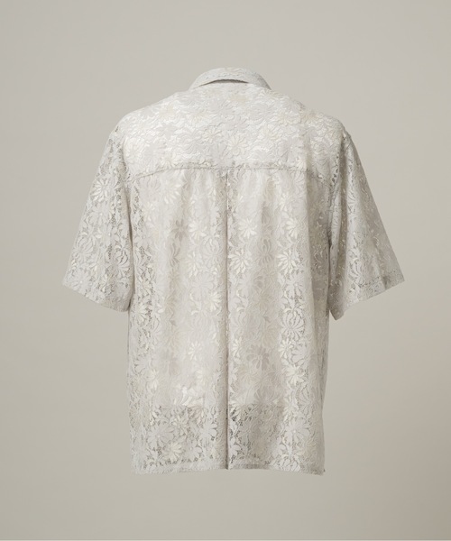 CASPER JOHN(キャスパージョン)の「Flower lace shirts/フラワーレースシャツ(シャツ/ブラウス・メンズ・ライトグレー/ミント/ネイビー・SMALL/X-SMALL/LARGE/MEDIUM)」の21枚目の写真