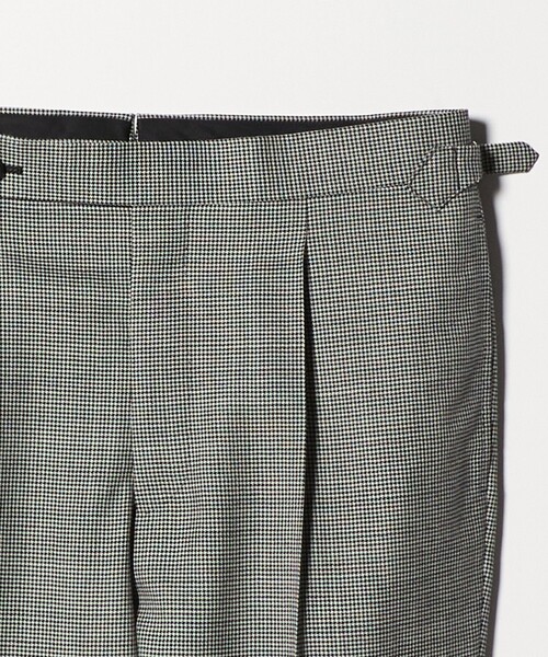 UNITED ARROWS（ユナイテッドアローズ）の「ハウンドトゥース  サイドアジャスター １プリーツ スラックス（スラックス・メンズ・ブラック・48/46/50）」の9枚目の写真